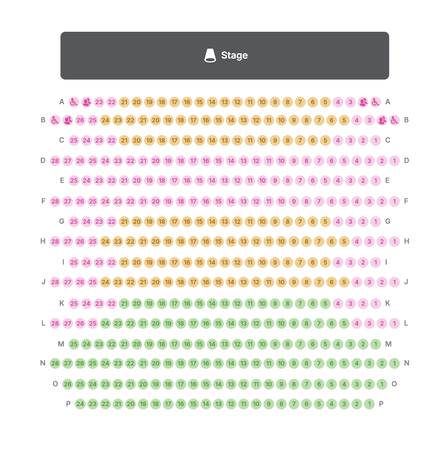 Akin Auditorium Seating Chart